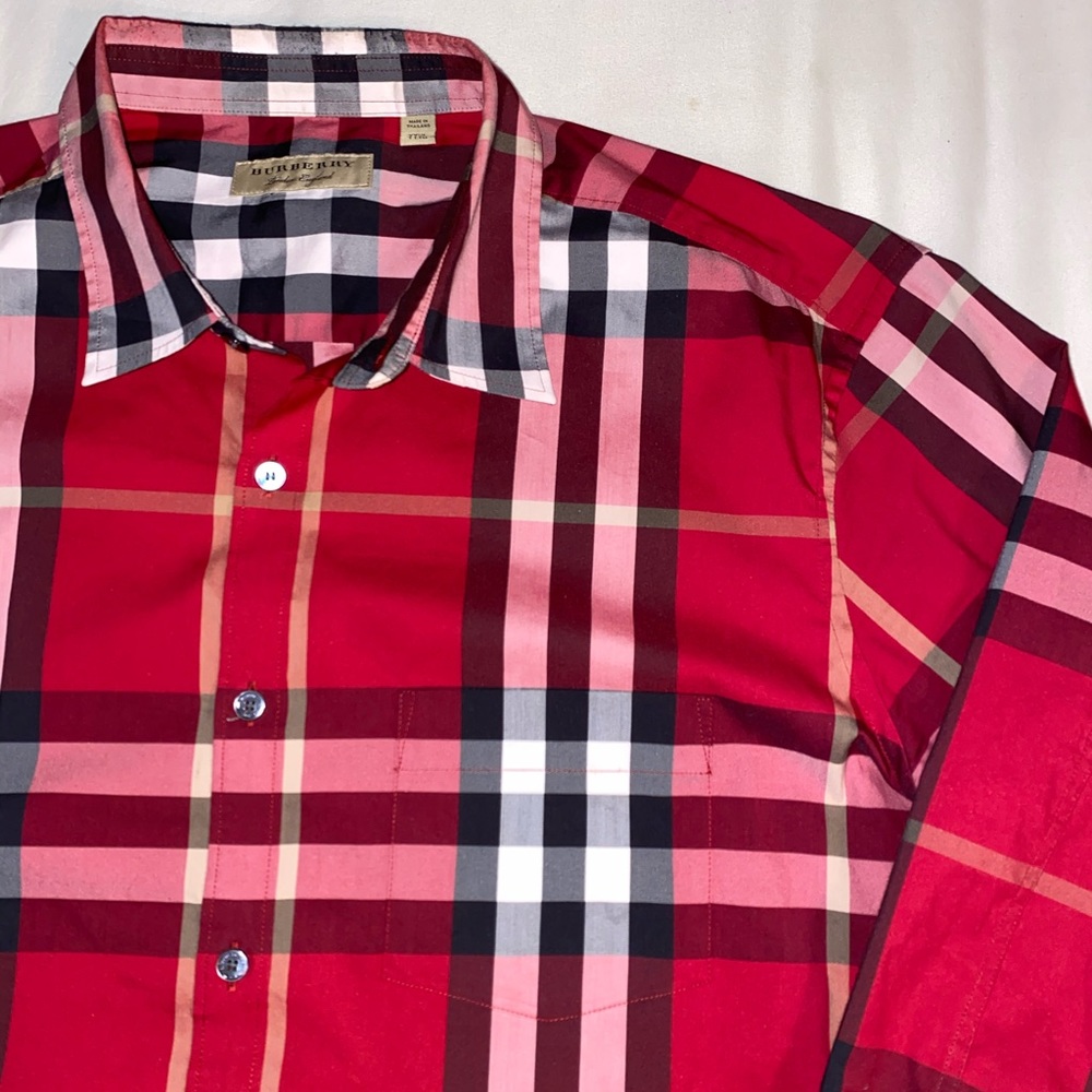 Burberry London Plaid Button Up - Picture 3 of 5